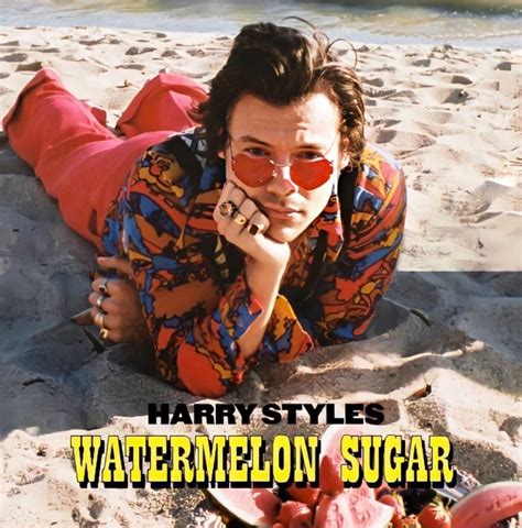 harry styles album cover art watermelon sugar