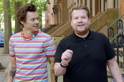 harry styles and james corden music video