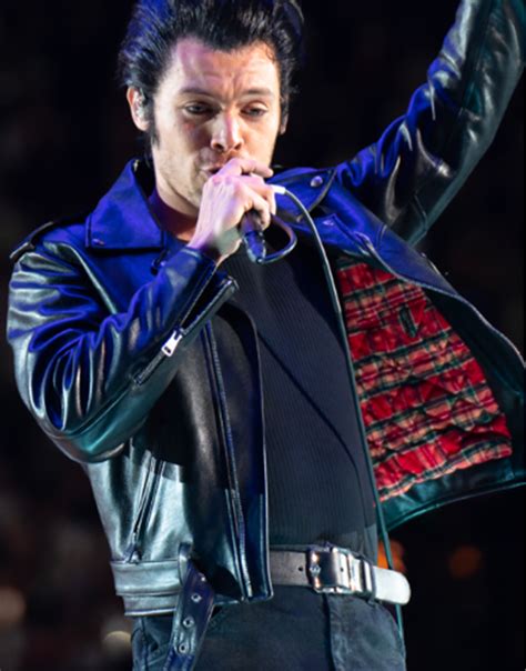 Harry Styles Slimfit Brown Leather Motorcycle Jacket