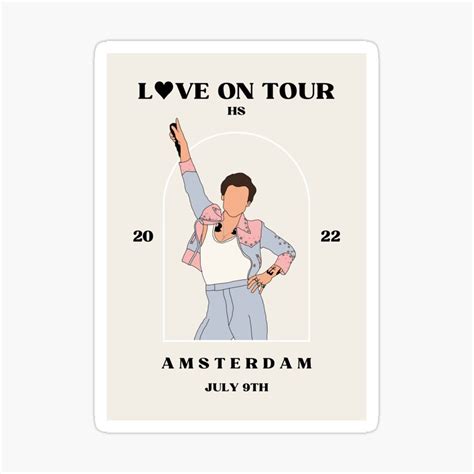 harry styles merch love on tour sticker