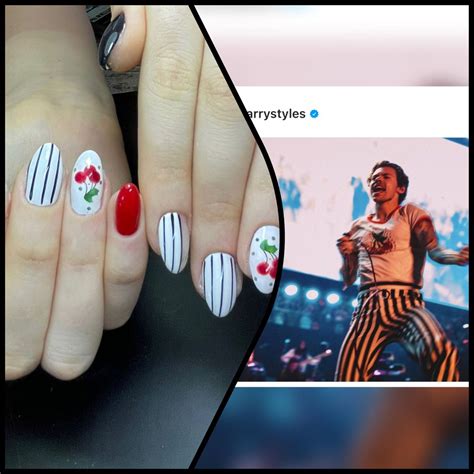 Harry Styles Nails Inspired White
