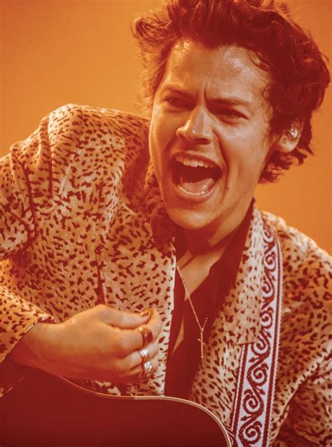 Harry Styles Orange Nails