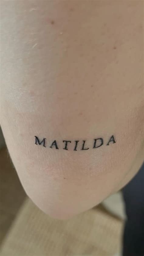 Harry Styles Tattoos Matilda