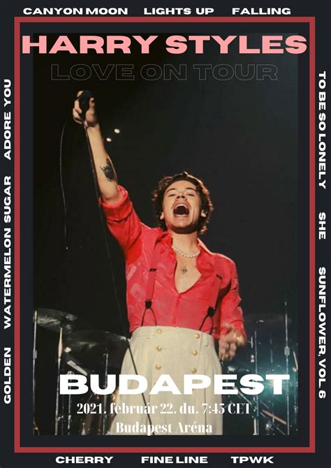 harry styles tour poster