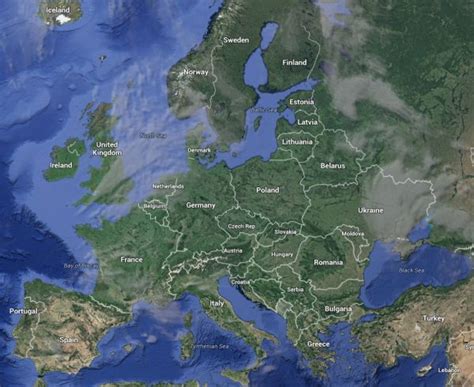 harta europa google maps