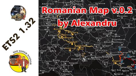 harta romaniei ets2 by alexandru 1.45