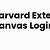 harvard extension canvas login