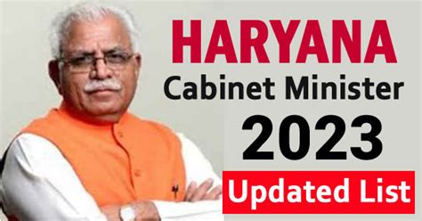 haryana cabinet minister list