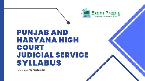 haryana higher judicial services syllabus