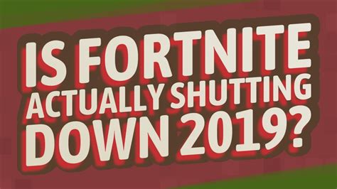 Is Fortnite Battle Royale Shutting Down?.. No, But It Does Have A Problem!