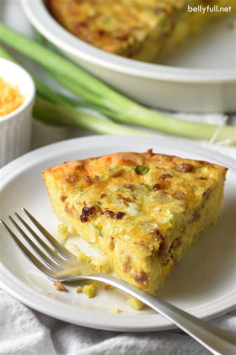 Sausage and Ranch Hash Brown Breakfast Casserole Plain