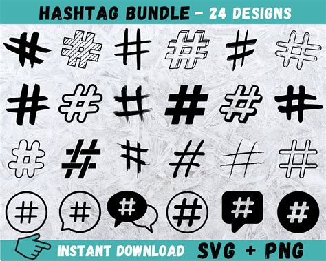 Hashtag Printable Another Word