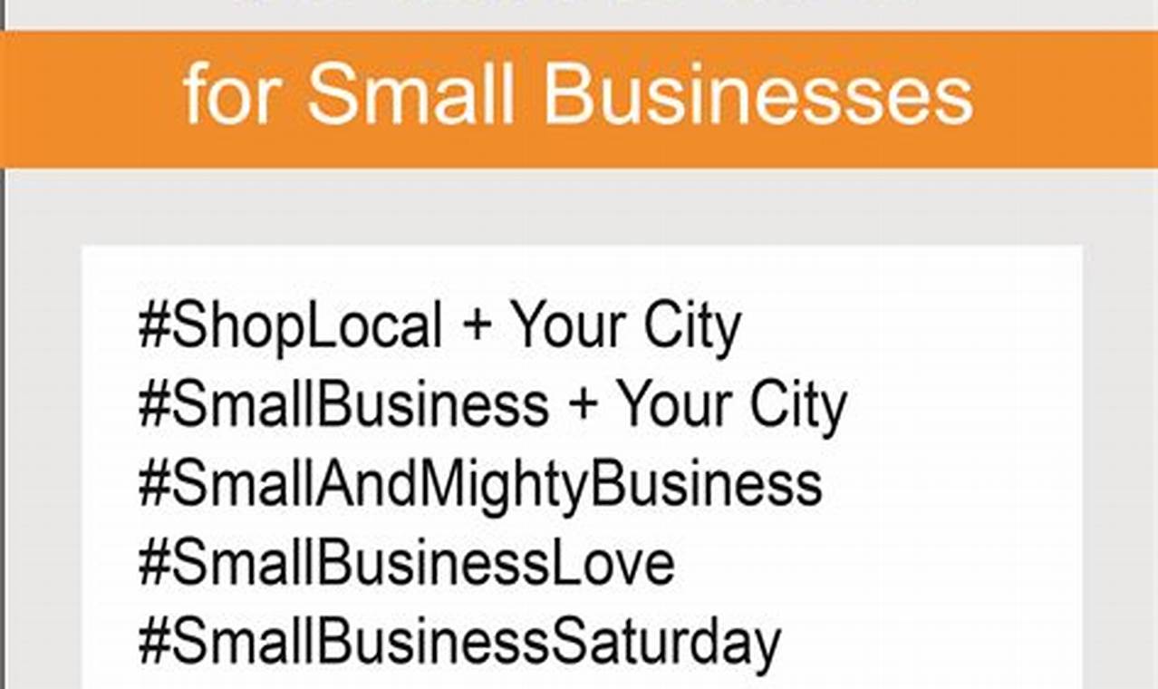 hashtags for small business