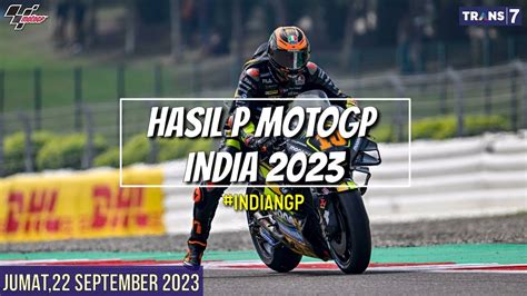 hasil motogp india 2023