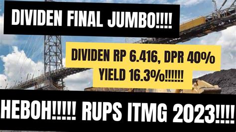 hasil rups itmg 2023