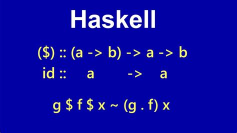 Haskell Dollar Operator