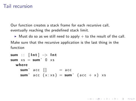 haskell recursive function example