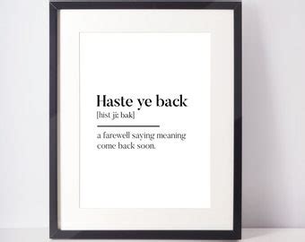Scotland! Haste Ye Back