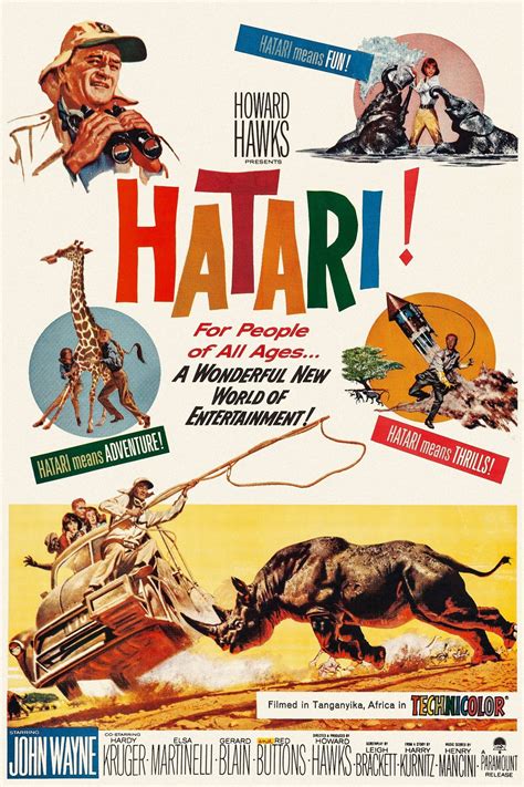 hatari movie poster