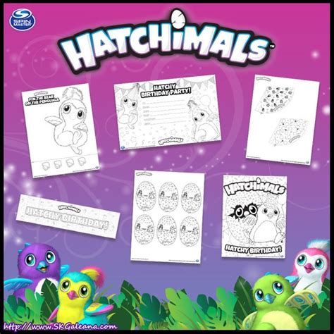 Hatchimals Printables For Cake