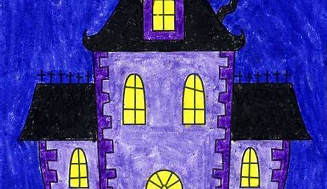 Haunted House Drawing Easy For Kids FREE LESSON Peasy Art School