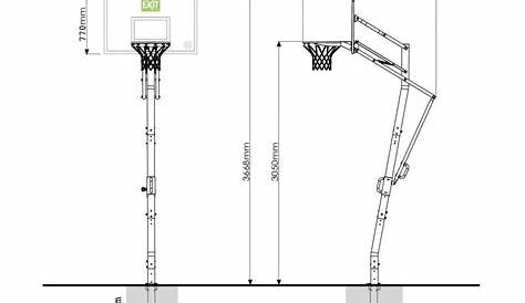 Panier de Basket sur Pied mobile BUMBER ORLANDO Hauteur