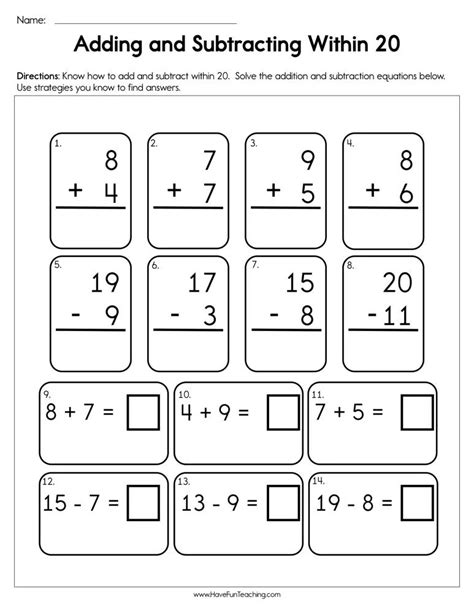 Havefunteaching Com Math Worksheets