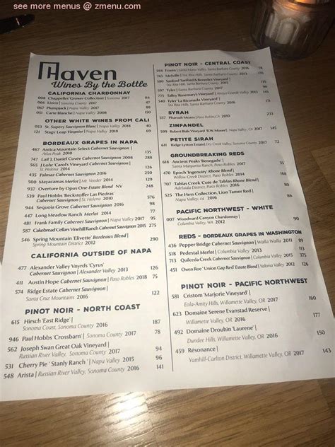haven kitchen menu prices