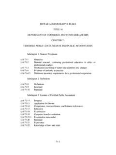 Hawaii Administrative Rules Procurement