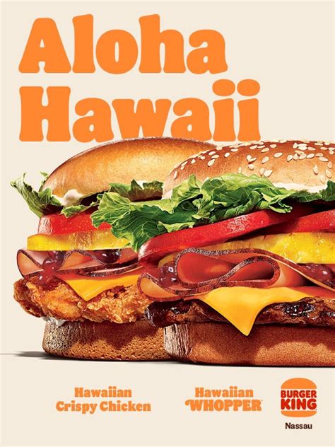 hawaii burger king menu with prices listed