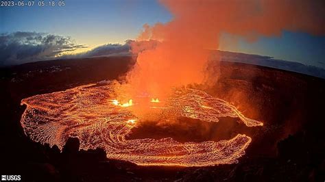 hawaii kilauea volcano eruption 2023 images