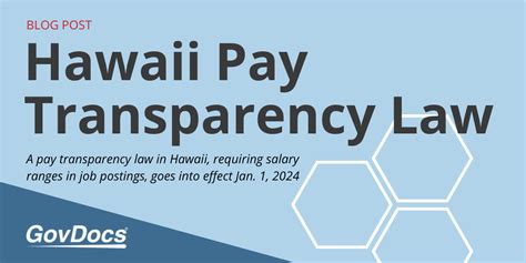 Hawaii Pay Transparency Law