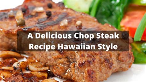 hawaiian style chopped steak recipe