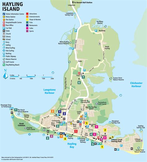 hayling island on map