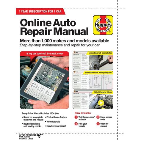 haynes auto repair manuals free