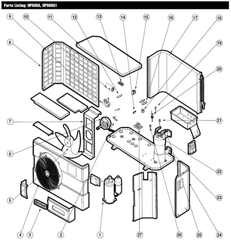 hayward heat pumps parts