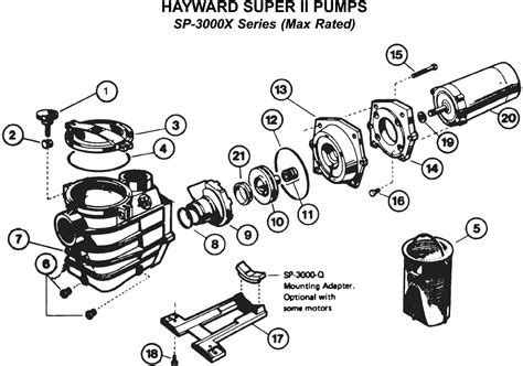 hayward pool pump parts breakdown