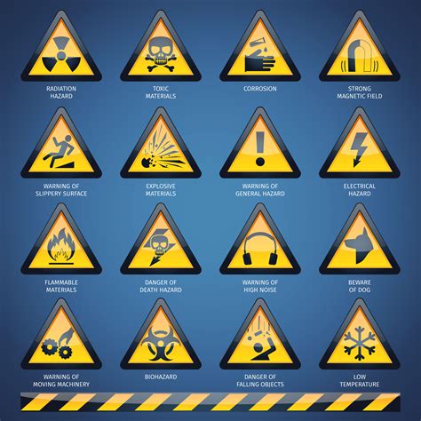 Hazard Signs Vector