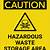 hazardous waste storage signage