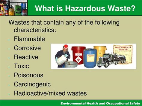 Hazardous Waste Definition For Science