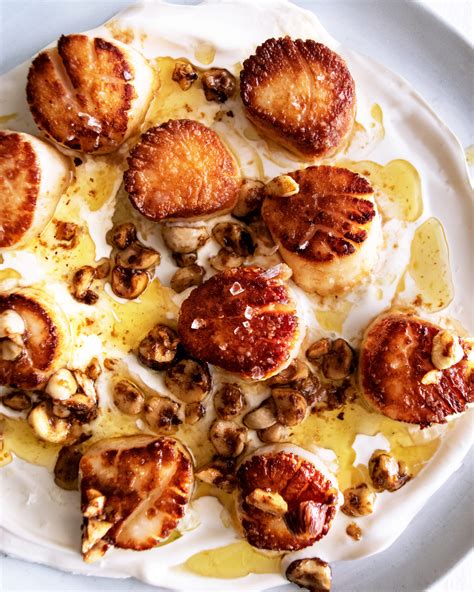 Hazelnut Butter Scallops