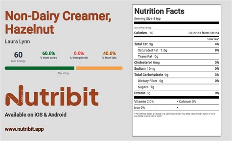 Hazelnut Creamer Macros