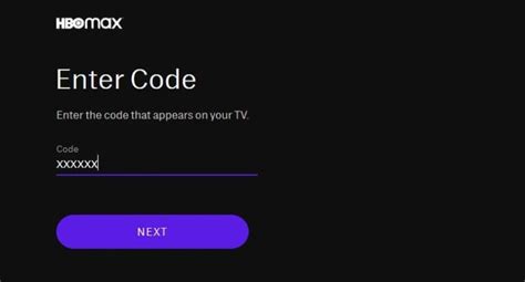 hbo max tv sign in enter code for roku