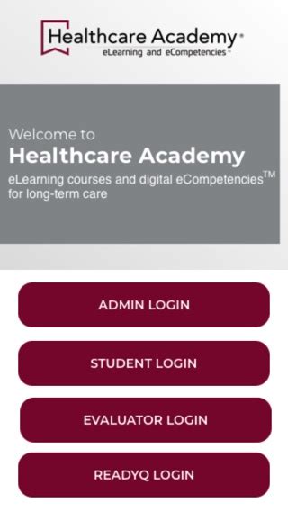 hca healthcare academy student login