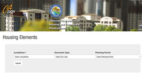 hcd list of certified housing elements