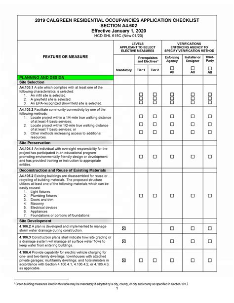 hcd sb 330 checklist
