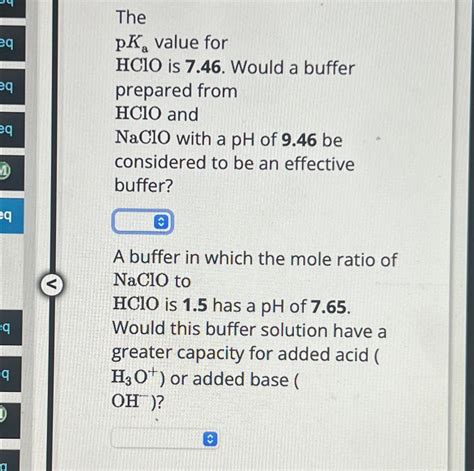 hclo pka value