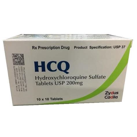 HCQ 200 Hydroxychloroquine Tablet Ip 2..., Non prescription, Treatment