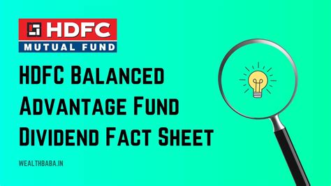hdfc balanced fund dividend history data