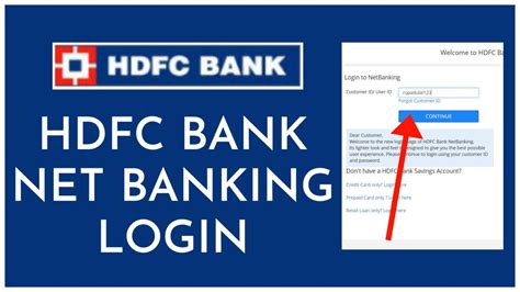 hdfc bank account login